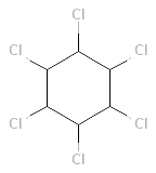 Structure formula (58-89-9)