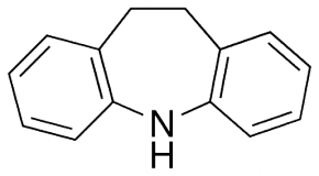 10,11-Dihydro-5H-dibenzo[b,f]azepine 구조식