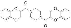 N,N'-bis(1,4-benzodioxane-2-carbonyl)piperazine