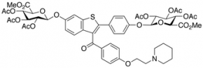 Raloxifene 6,4'-Bis(2,3,4,6-tetra-O-acetyl-beta-D-glucuronide Methyl Ester)