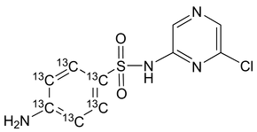 Sulfachloropyrazine (phenyl-13C6)