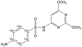 Sulfadimethoxine-(phenyl-13C6)