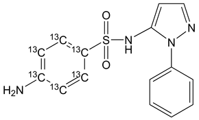 Sulfaphenazole (sulfanilamide ring-13C6)